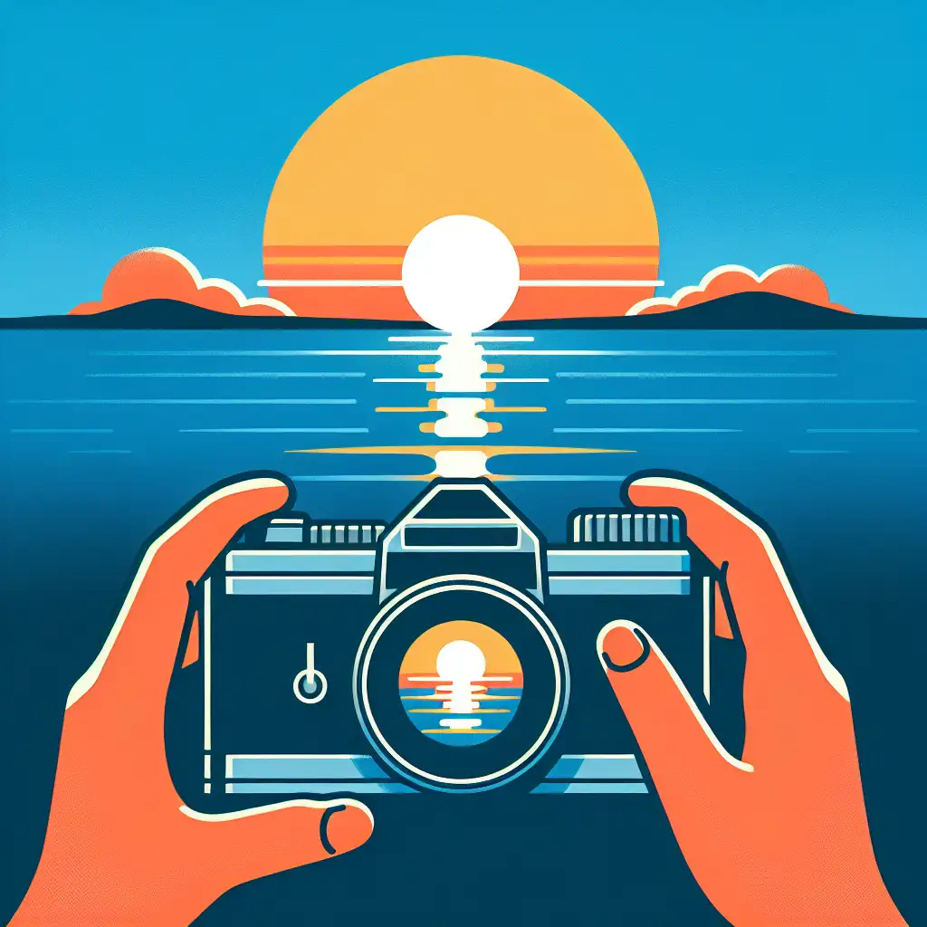 Memotret Senja dengan Kamera Analog