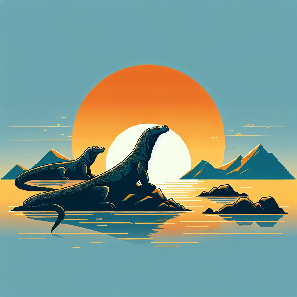 Menikmati Sunset di Pulau Komodo