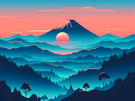 Sunset di Kawasan Puncak Dieng