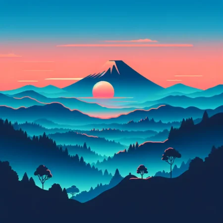 Sunset di Kawasan Puncak Dieng
