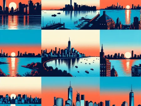 Koleksi Foto Sunset dari Kota New York